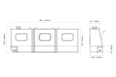 50L TAPERED WATER TANK - 13 GAL