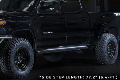 RAID HEAVY DUTY SIDE STEPS SUITED FOR 2016-2023 TOYOTA TACOMA (DOUBLE CAB WITH LONG BED) (77.2