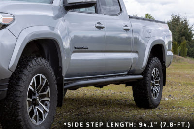 RAID HEAVY DUTY SIDE STEPS SUITED FOR 2016-2023 TOYOTA TACOMA (DOUBLE CAB WITH LONG BED) (94.1